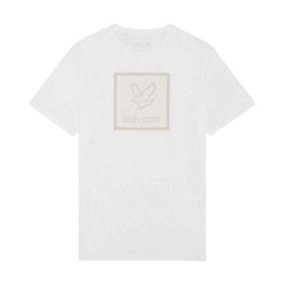 White - Back - Lyle & Scott Mens Back Print Regular T-Shirt