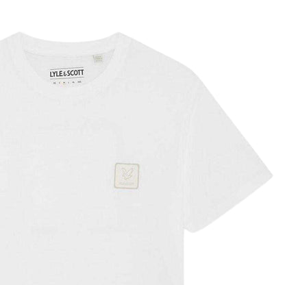 White - Side - Lyle & Scott Mens Back Print Regular T-Shirt