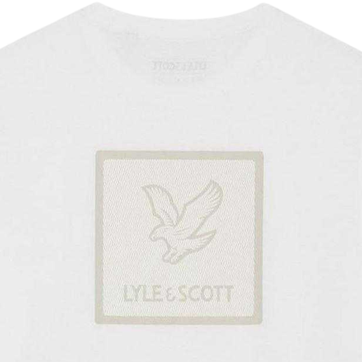 White - Lifestyle - Lyle & Scott Mens Back Print Regular T-Shirt