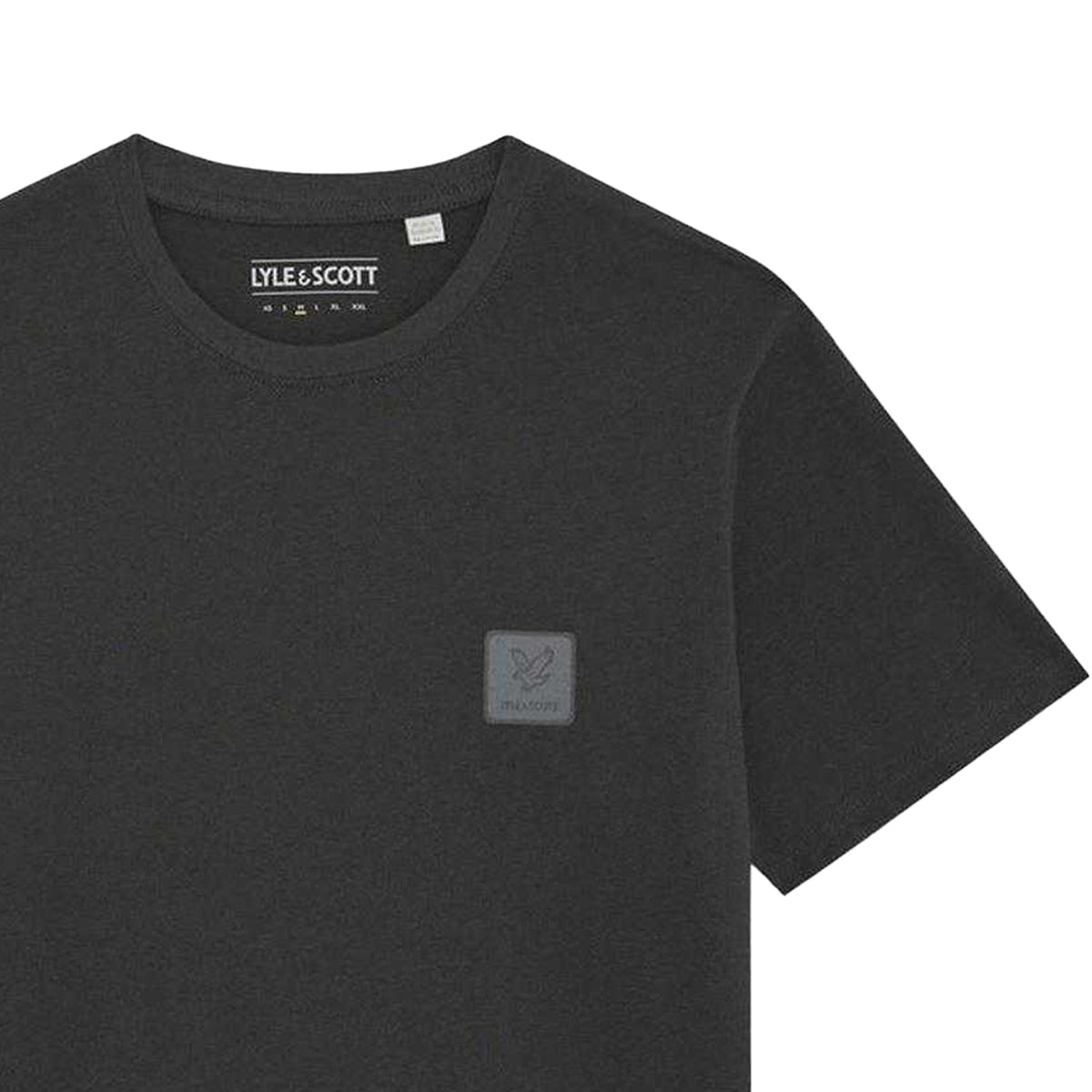 Gunmetal - Side - Lyle & Scott Mens Back Print Regular T-Shirt