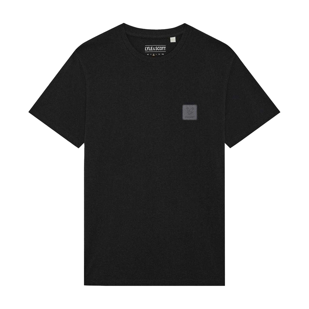 Jet Black - Front - Lyle & Scott Mens Back Print Regular T-Shirt