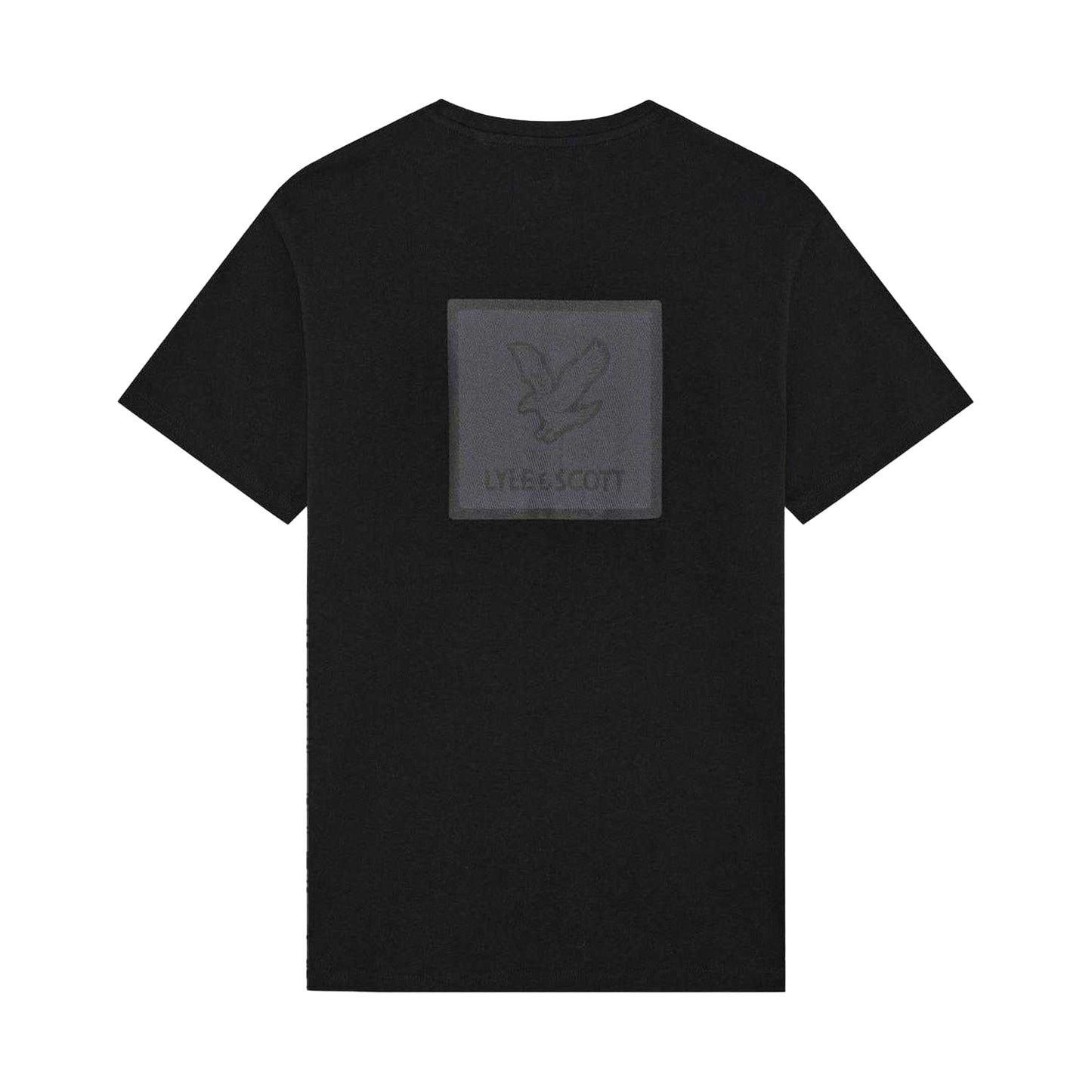 Jet Black - Back - Lyle & Scott Mens Back Print Regular T-Shirt