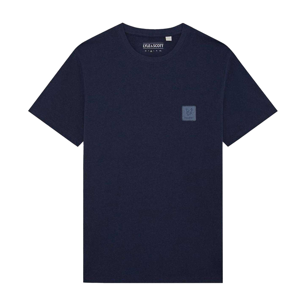 Navy - Front - Lyle & Scott Mens Back Print Regular T-Shirt