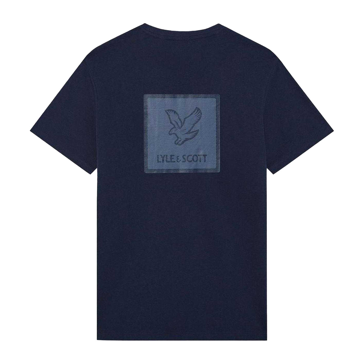 Navy - Back - Lyle & Scott Mens Back Print Regular T-Shirt