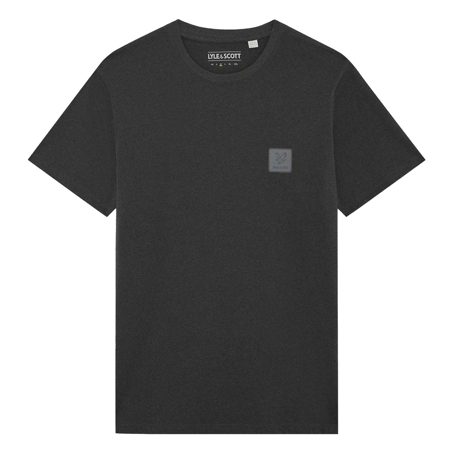 Gunmetal - Front - Lyle & Scott Mens Back Print Regular T-Shirt