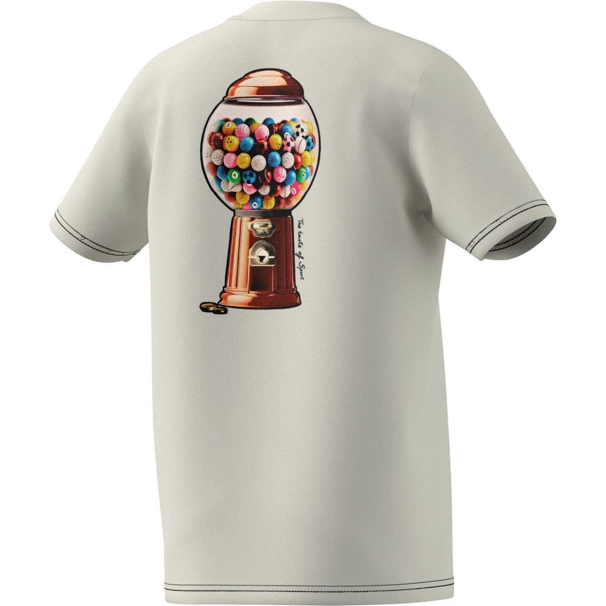 White - Back - Adidas Childrens-Kids Bubblegum Performance T-Shirt