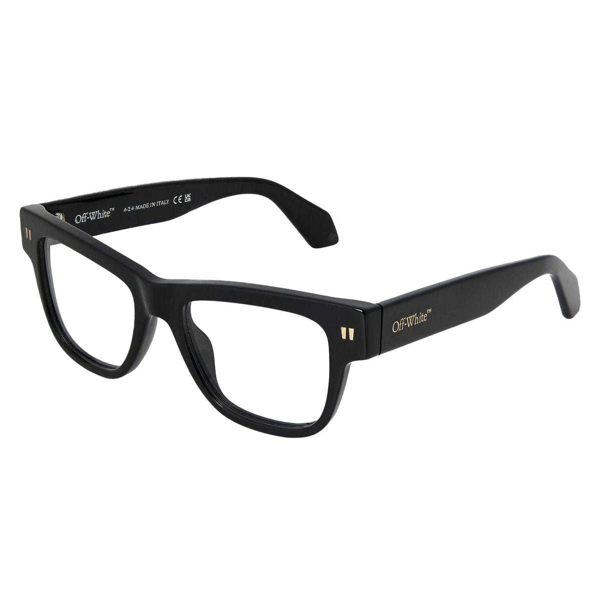 Black - Front - Off White Unisex Adult Style 7W Square Sunglasses