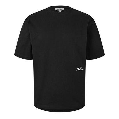 Black - Front - Belier Mens Logo T-Shirt