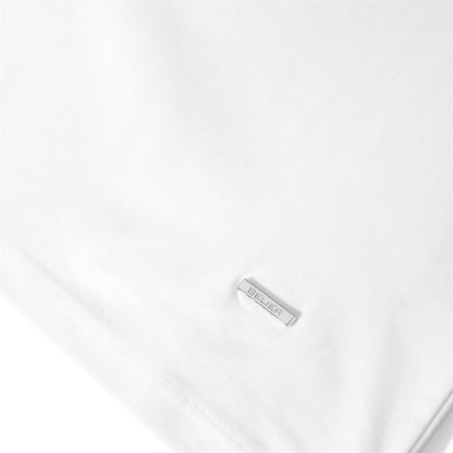 White - Side - Belier Childrens-Kids Plain Mercerised Cotton T-Shirt