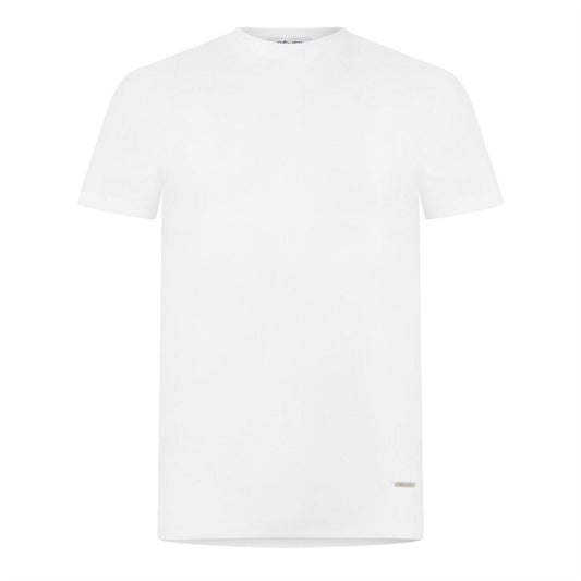 White - Front - Belier Childrens-Kids Plain Mercerised Cotton T-Shirt