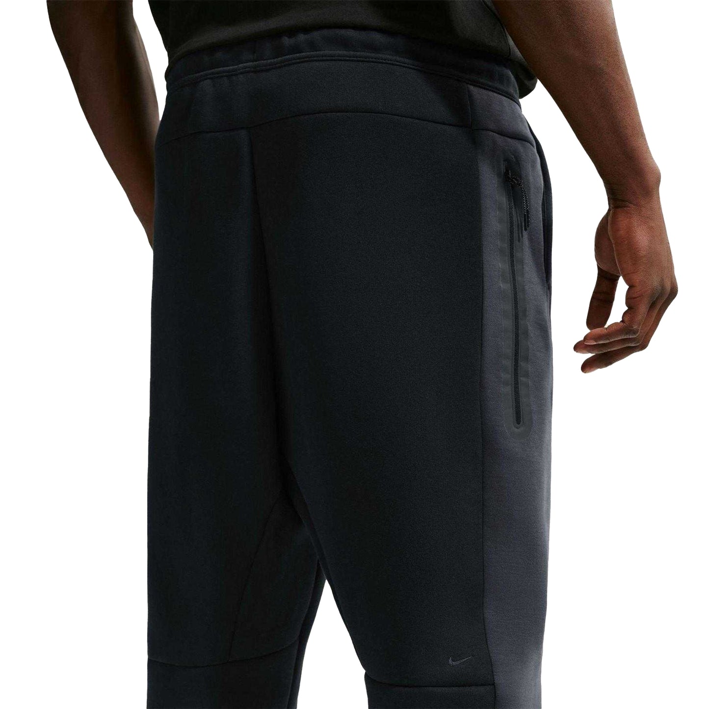 Black - Side - Nike Mens Fleece Jogging Bottoms