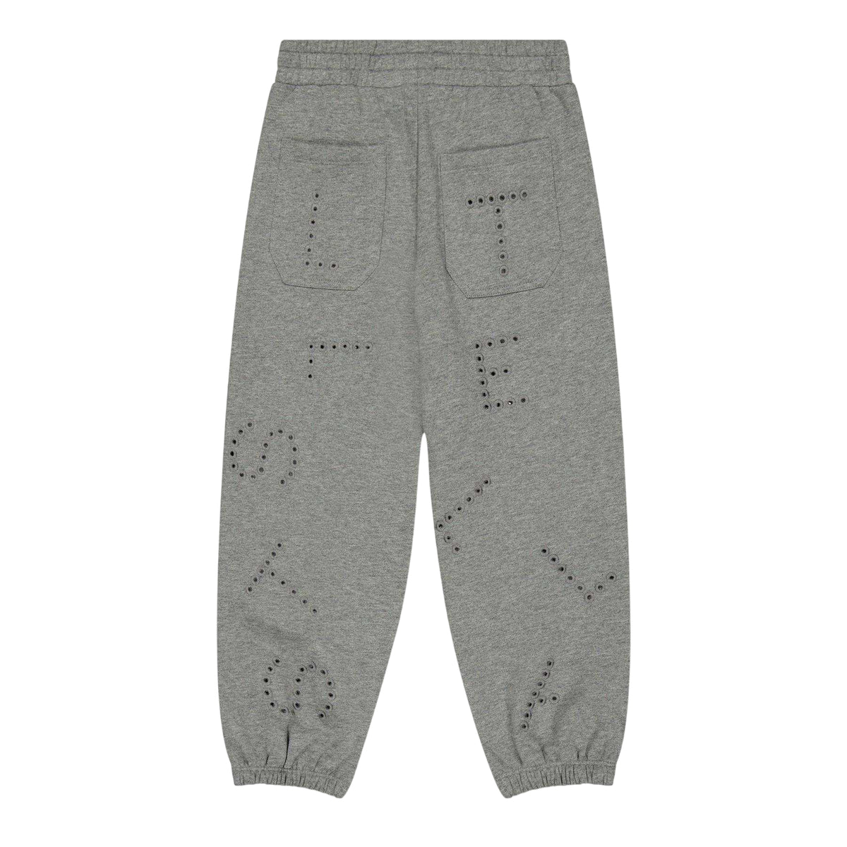 Grey - Back - Stella McCartney Childrens-Kids Perforated Joggers