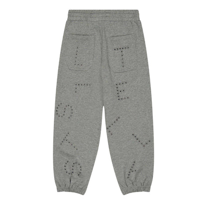 Grey - Back - Stella McCartney Childrens-Kids Perforated Joggers