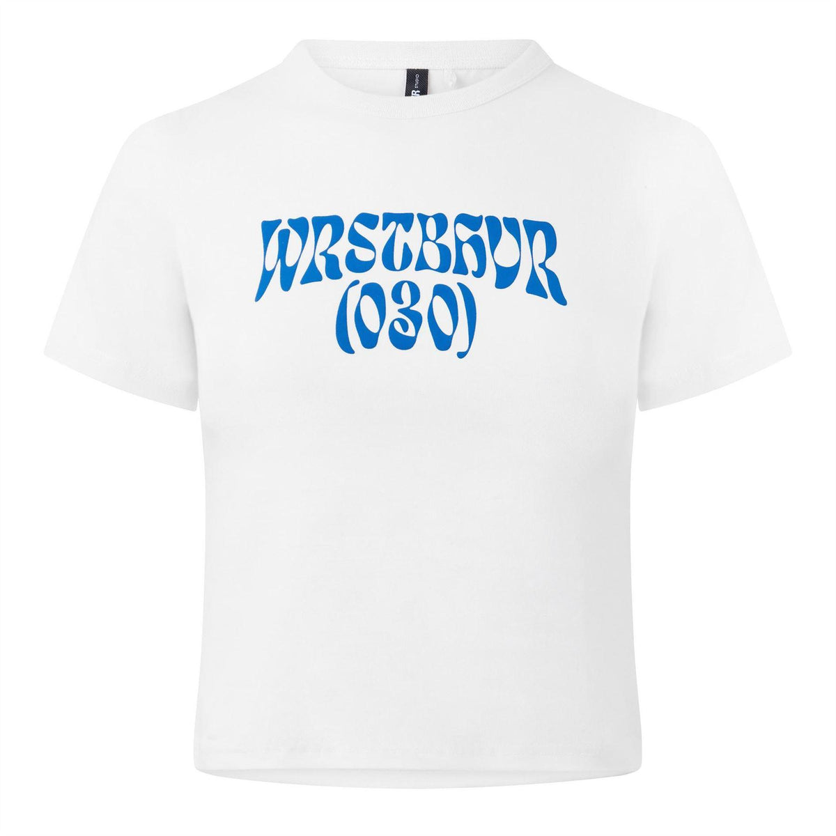 Gardenia - Front - WRSTBHVR Womens-Ladies Zandy Logo Crop T-Shirt