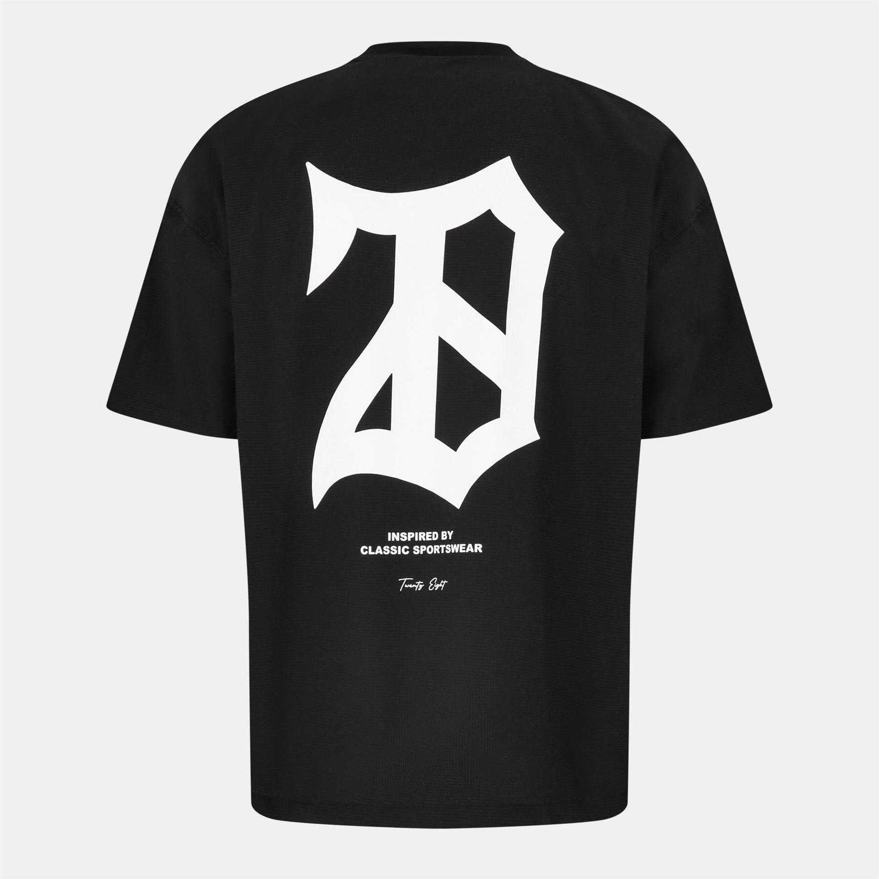 Black - Back - 28 Club Mens Graphic Print T-Shirt