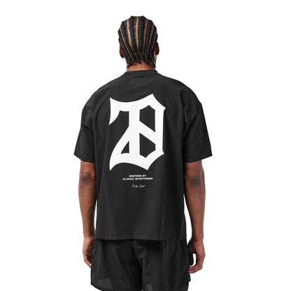 Black - Pack Shot - 28 Club Mens Graphic Print T-Shirt