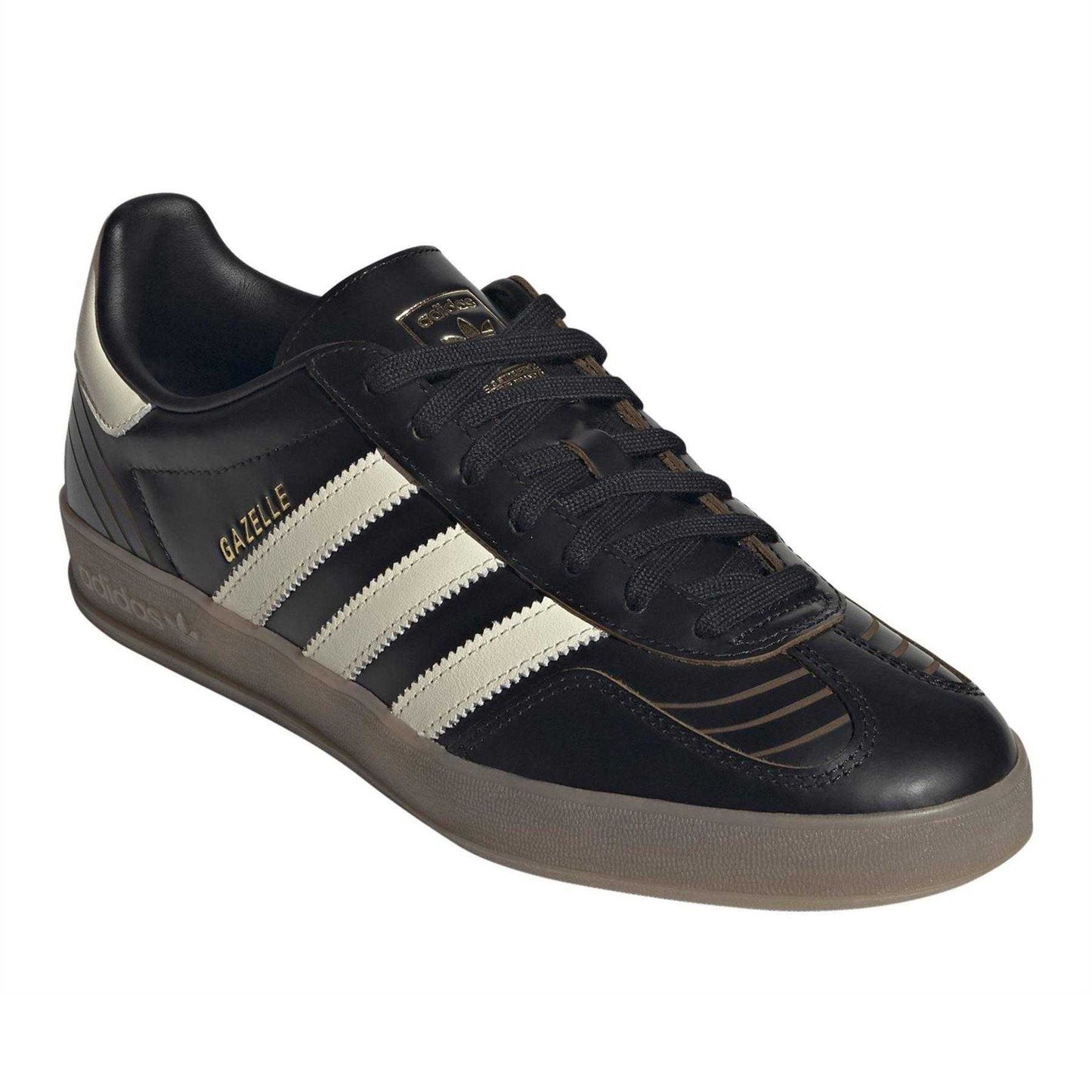 Black-Cream - Lifestyle - Adidas Mens Gazelle Low Trainers