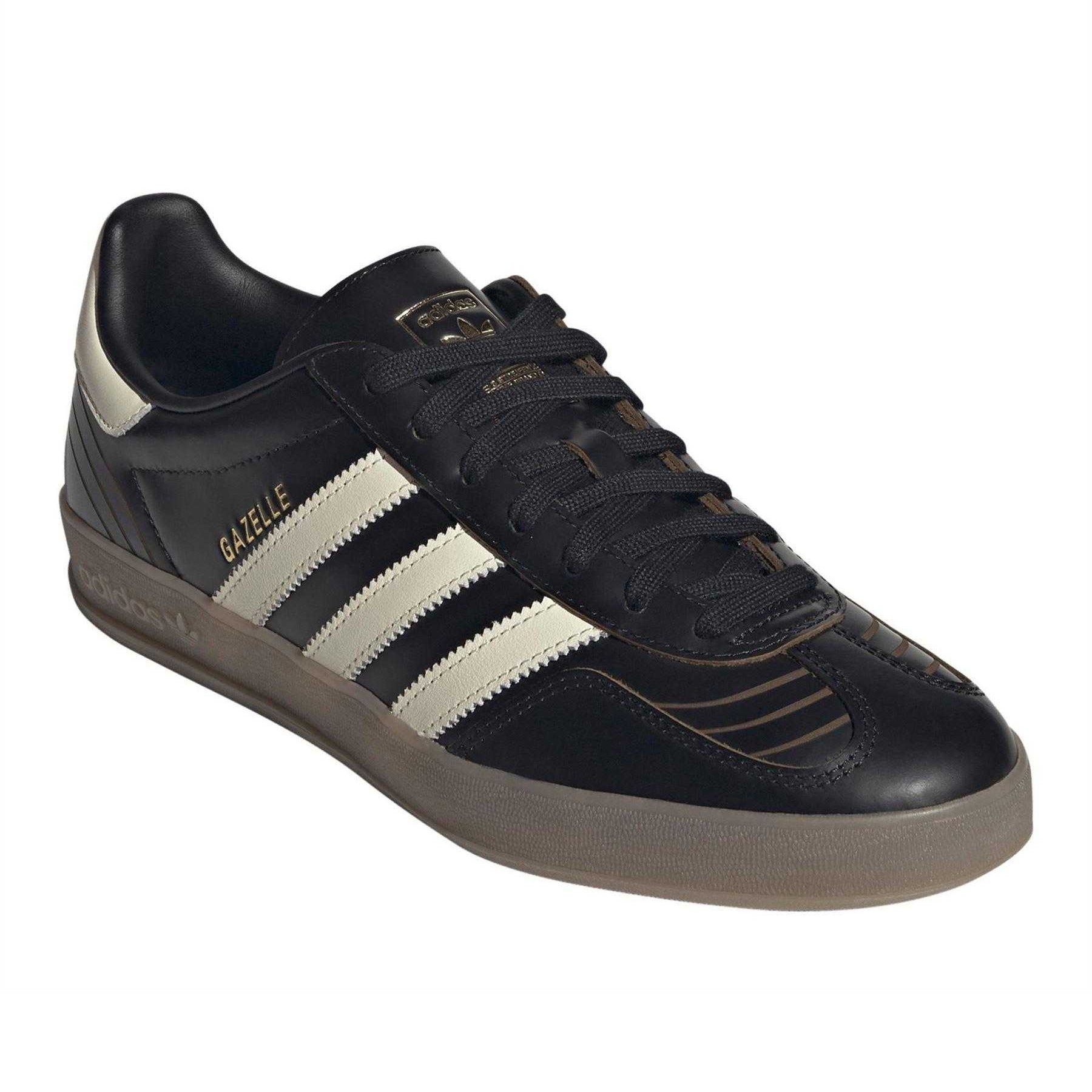 Black-Cream - Lifestyle - Adidas Mens Gazelle Low Trainers