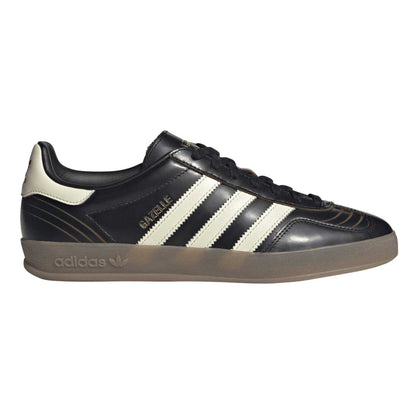 Black-Cream - Front - Adidas Mens Gazelle Low Trainers