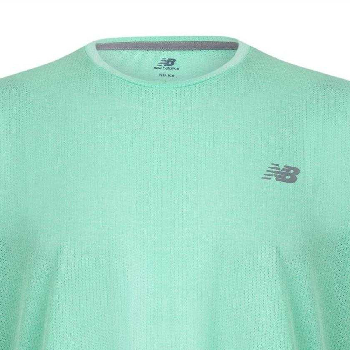 Mint Green - Side - New Balance Mens Perforated Running T-Shirt