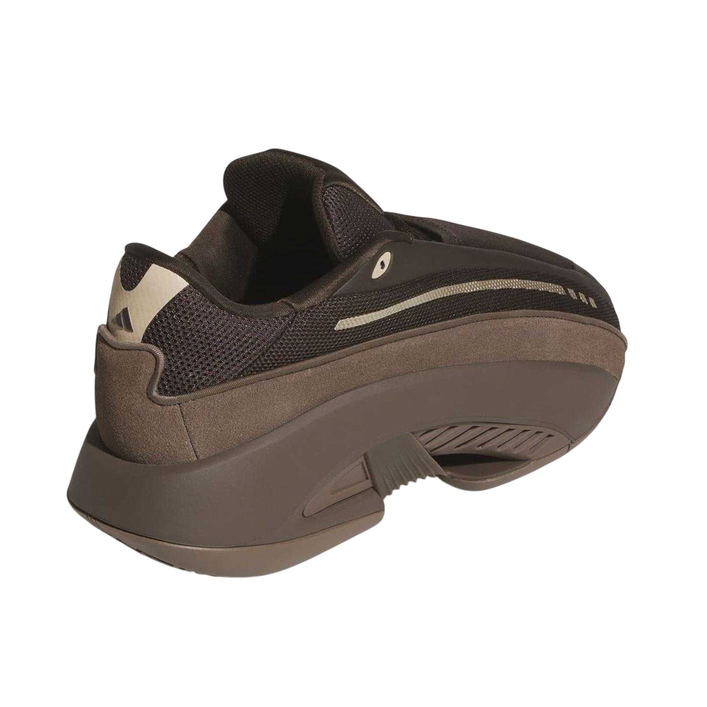 Dark Brown - Back - Adidas Mens Mad Infinity Suede Lace Up Trainers