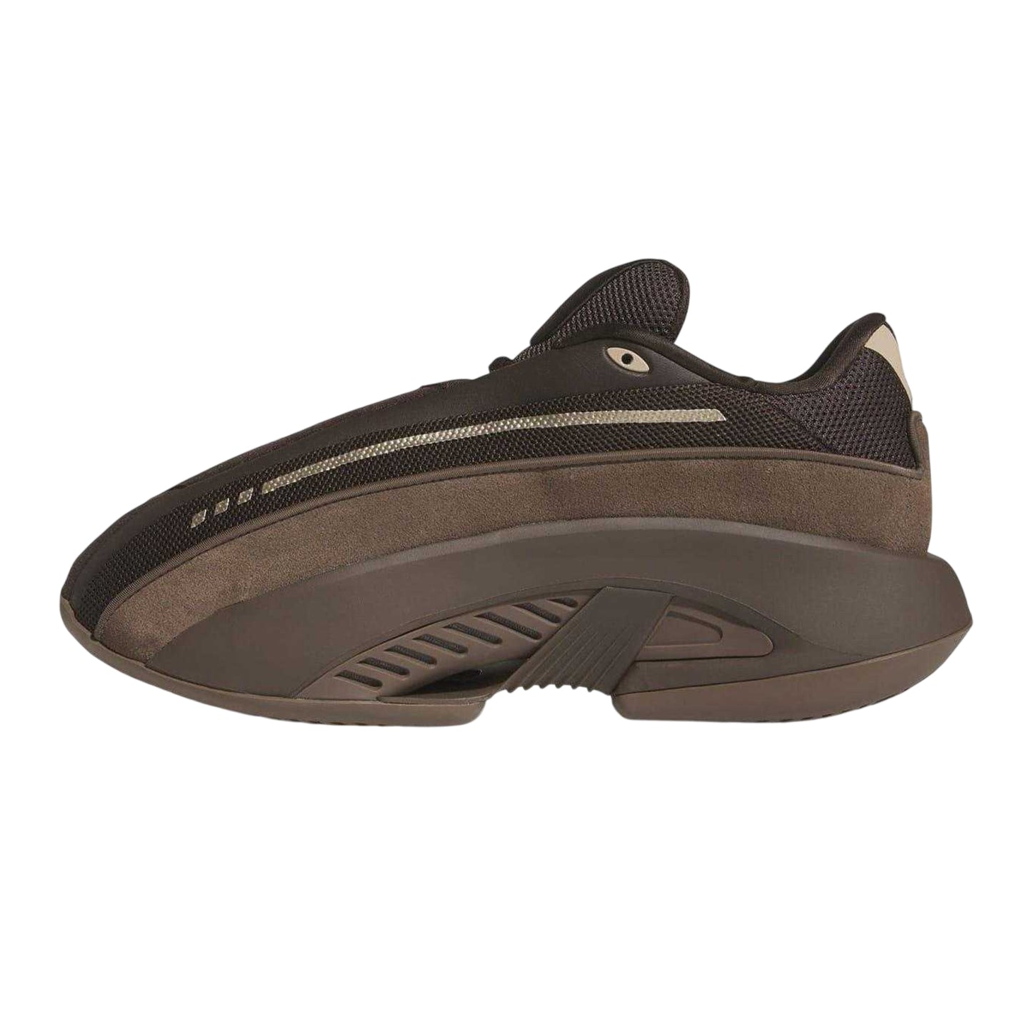 Dark Brown - Side - Adidas Mens Mad Infinity Suede Lace Up Trainers