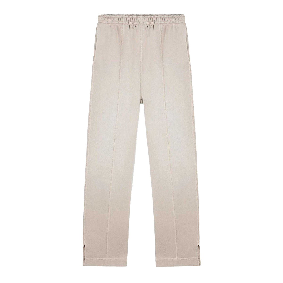 Oat - Front - Represent Mens Fleece Stepped Joggers