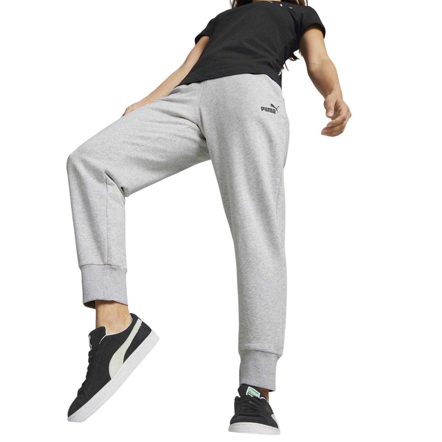 Light Grey - Side - Puma Mens ESS Tapered Sweatpants