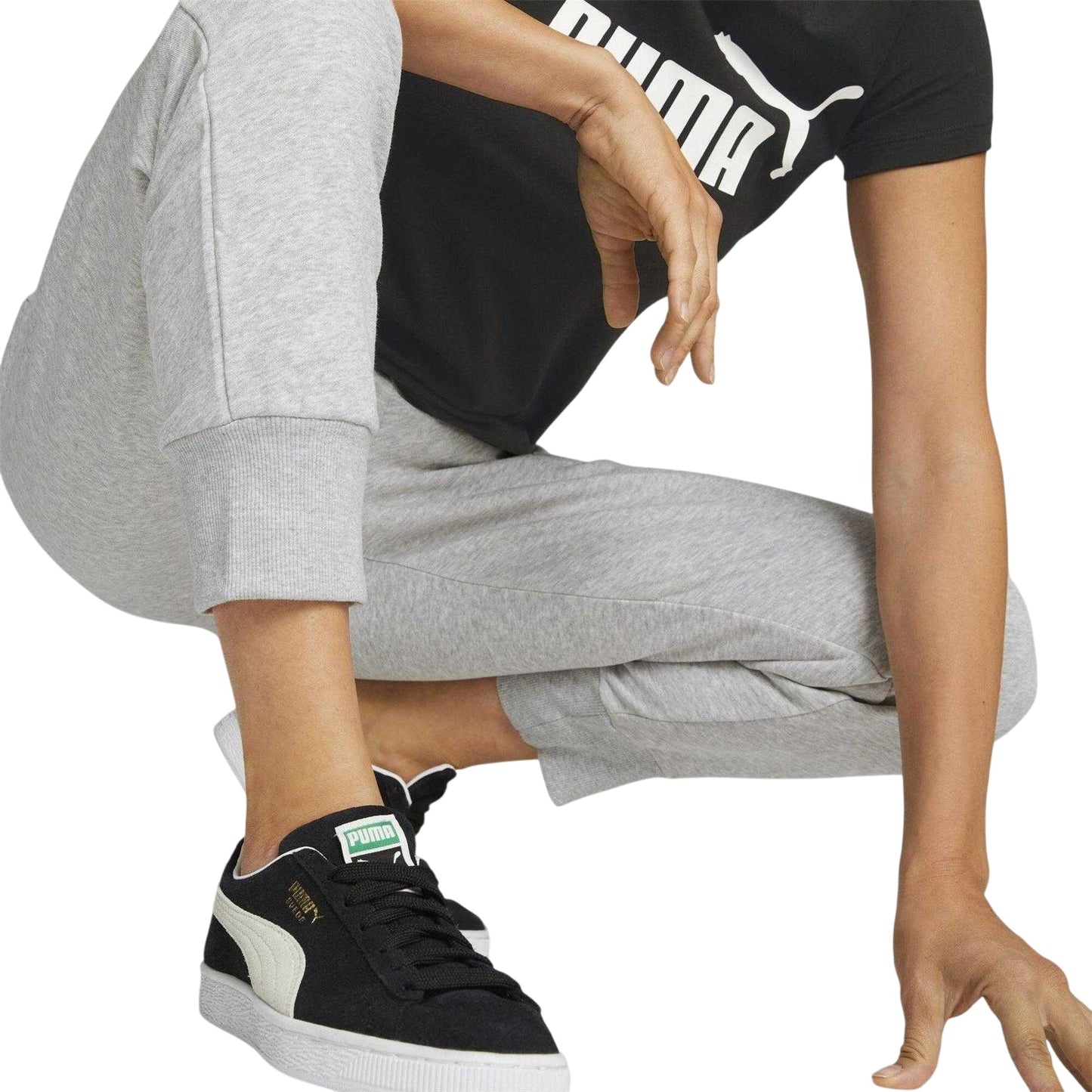 Light Grey - Pack Shot - Puma Mens ESS Tapered Sweatpants