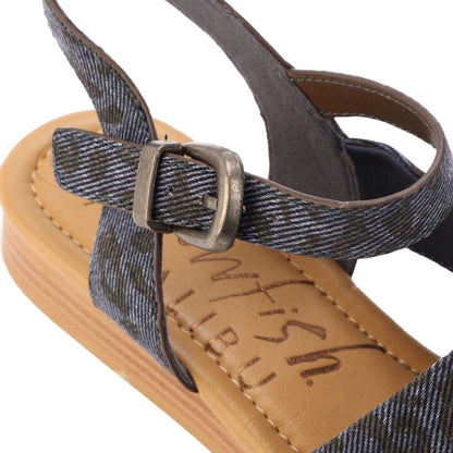 Denim - Lifestyle - Blowfish Malibu Womens-Ladies Ardice Leopard Print Sandals