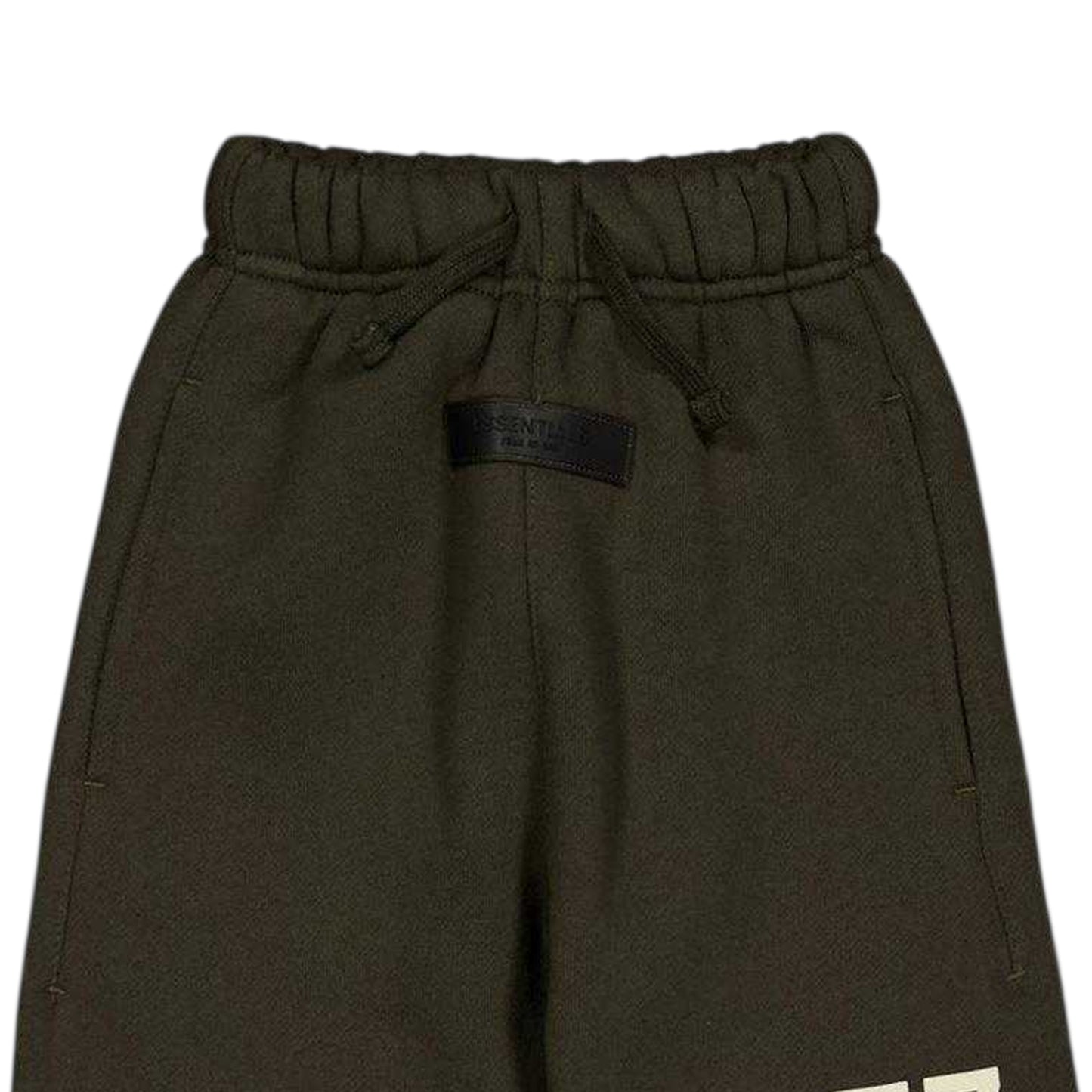 Off Black - Side - Fear Of God Essentials Childrens-Kids Fleece Relaxed Fit Sweatpants