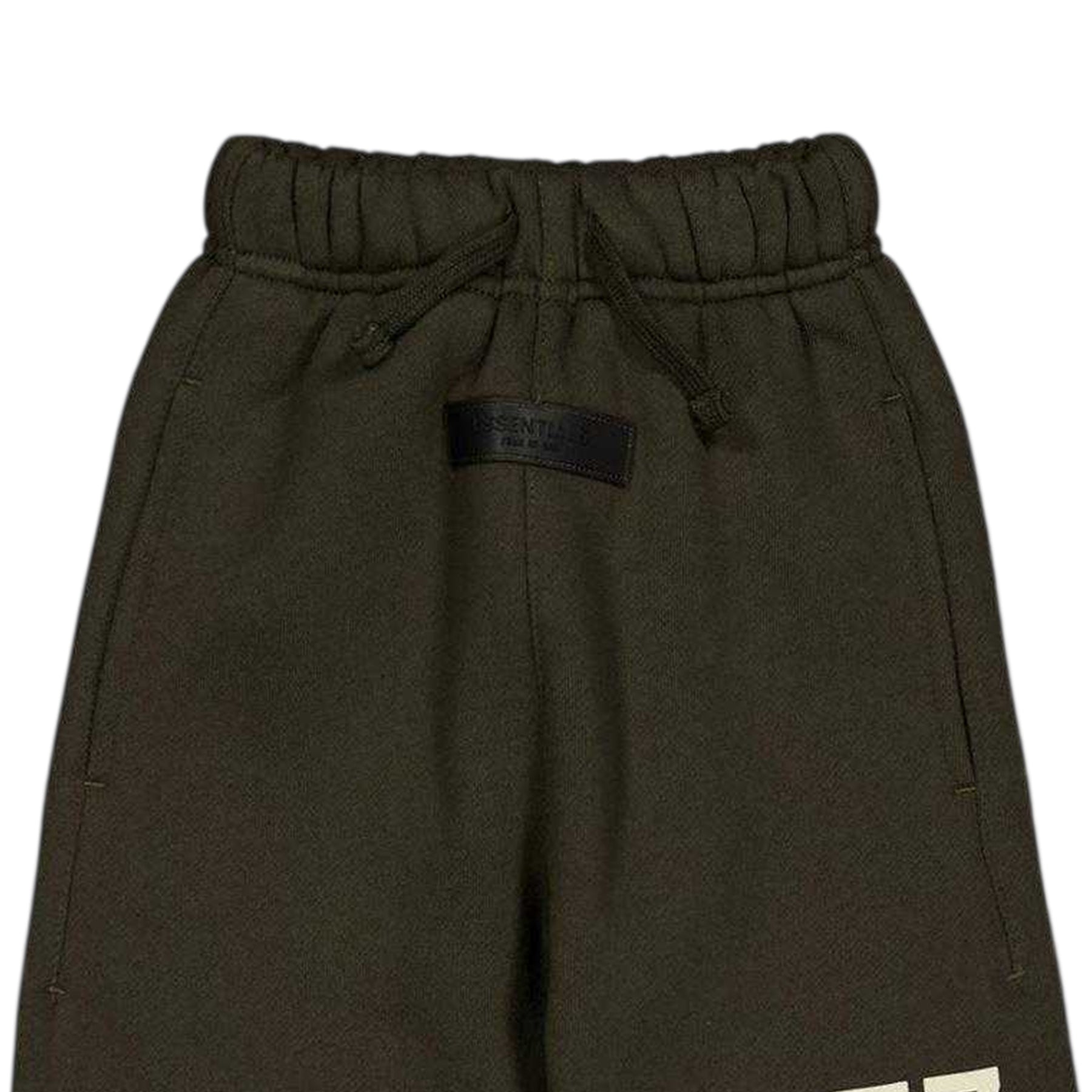 Off Black - Side - Fear Of God Essentials Childrens-Kids Fleece Relaxed Fit Sweatpants
