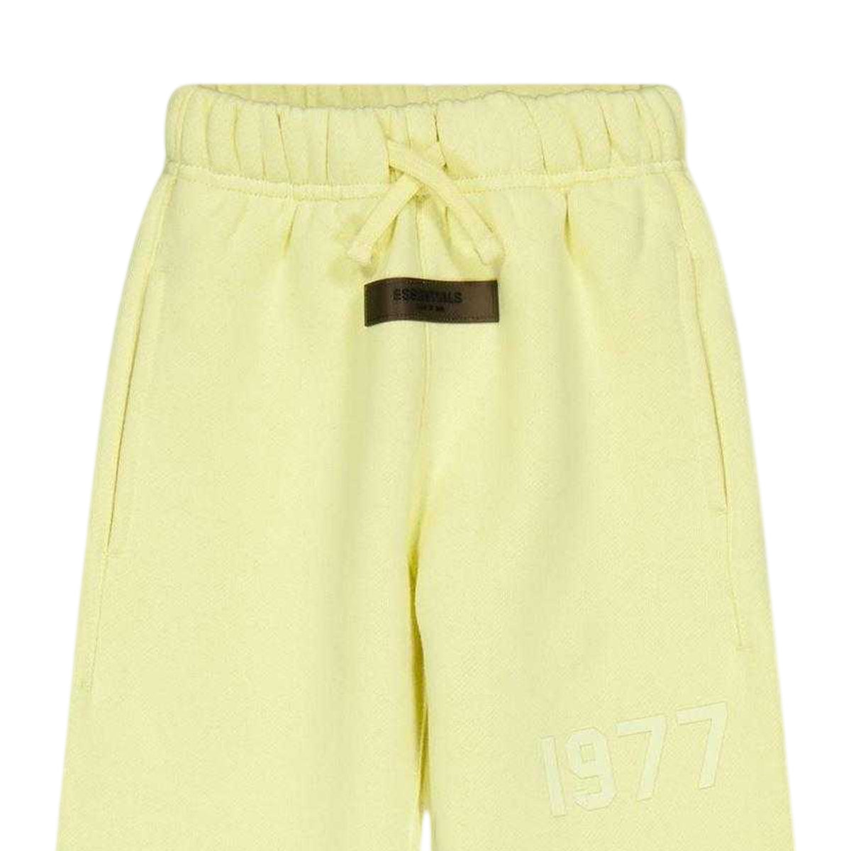 Canary Yellow - Side - Fear Of God Essentials Childrens-Kids Fleece Relaxed Fit Sweatpants