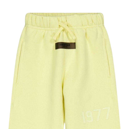 Canary Yellow - Side - Fear Of God Essentials Childrens-Kids Fleece Relaxed Fit Sweatpants