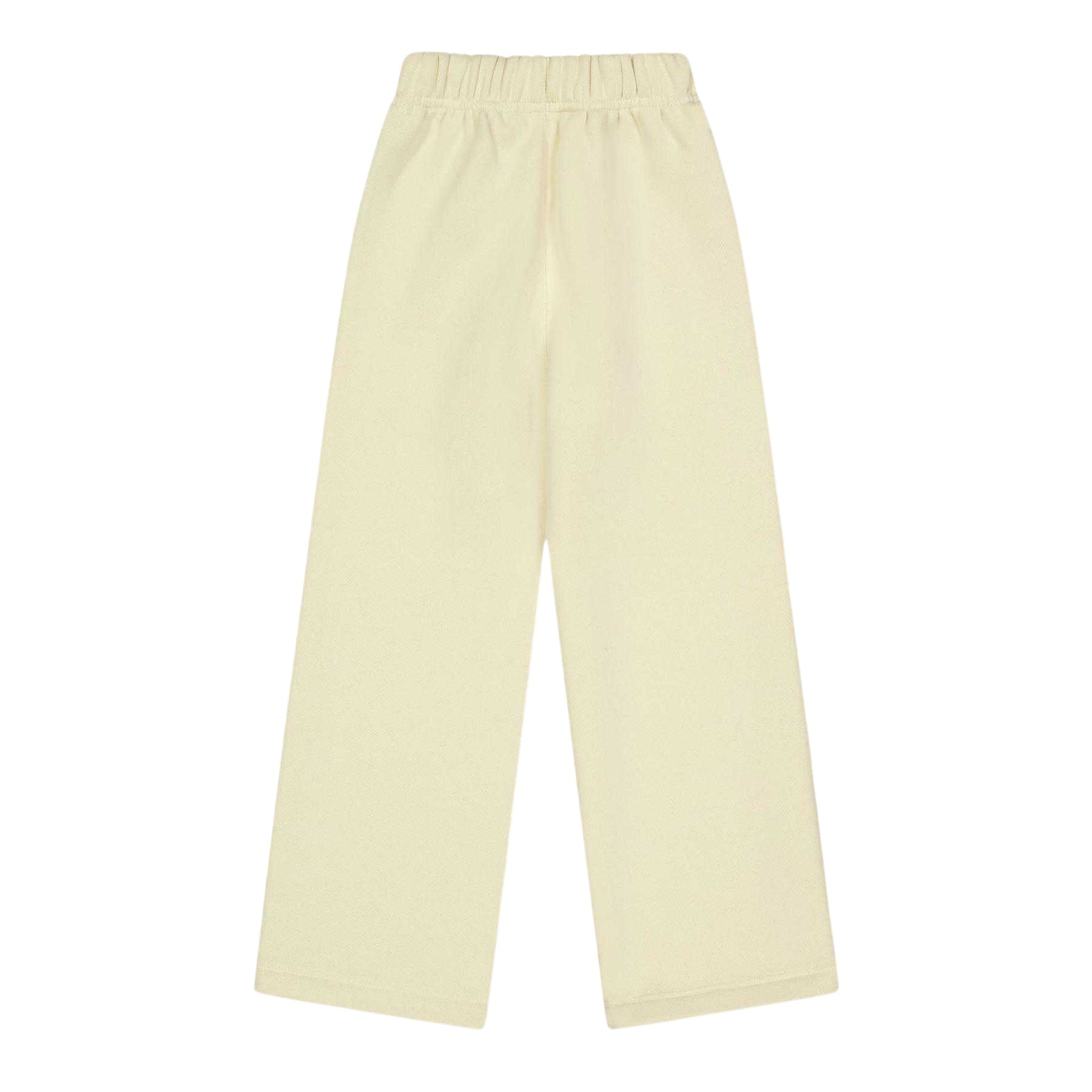 Eggshell - Back - Fear Of God Essentials Childrens-Kids Fleece Relaxed Fit Sweatpants
