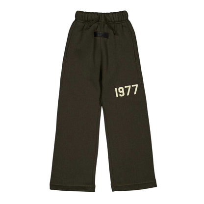 Off Black - Front - Fear Of God Essentials Childrens-Kids Fleece Relaxed Fit Sweatpants