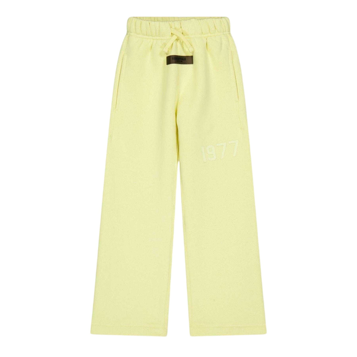 Canary Yellow - Front - Fear Of God Essentials Childrens-Kids Fleece Relaxed Fit Sweatpants