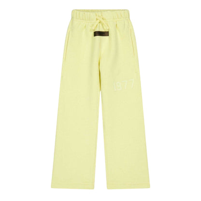 Canary Yellow - Front - Fear Of God Essentials Childrens-Kids Fleece Relaxed Fit Sweatpants