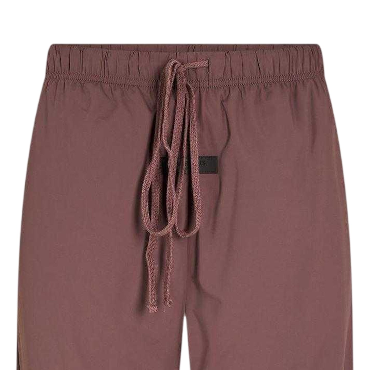 Plum - Side - Fear Of God Essentials Mens Woven Open Hem Relaxed Fit Tracksuit Bottoms