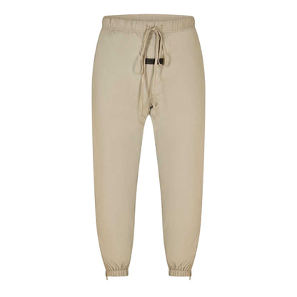 Seal Grey - Front - Fear Of God Essentials Mens Woven Open Hem Relaxed Fit Tracksuit Bottoms