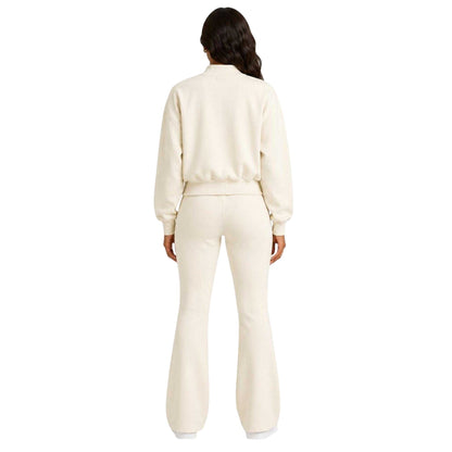 Cream - Pack Shot - I Saw It First Womens-Ladies Flared Open Hem Relaxed Fit Joggers