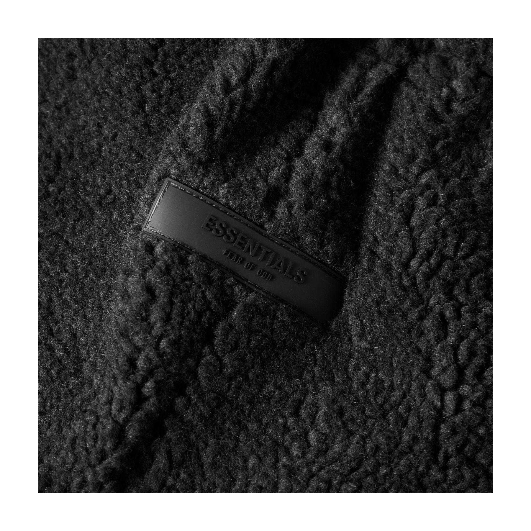 Iron - Side - Fear Of God Essentials Mens Fleece Open Hem Relaxed Fit Jogging Bottoms