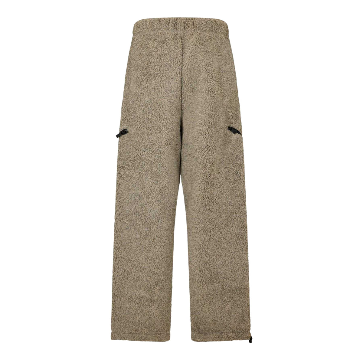 Oatmeal Grey - Back - Fear Of God Essentials Mens Fleece Open Hem Relaxed Fit Jogging Bottoms