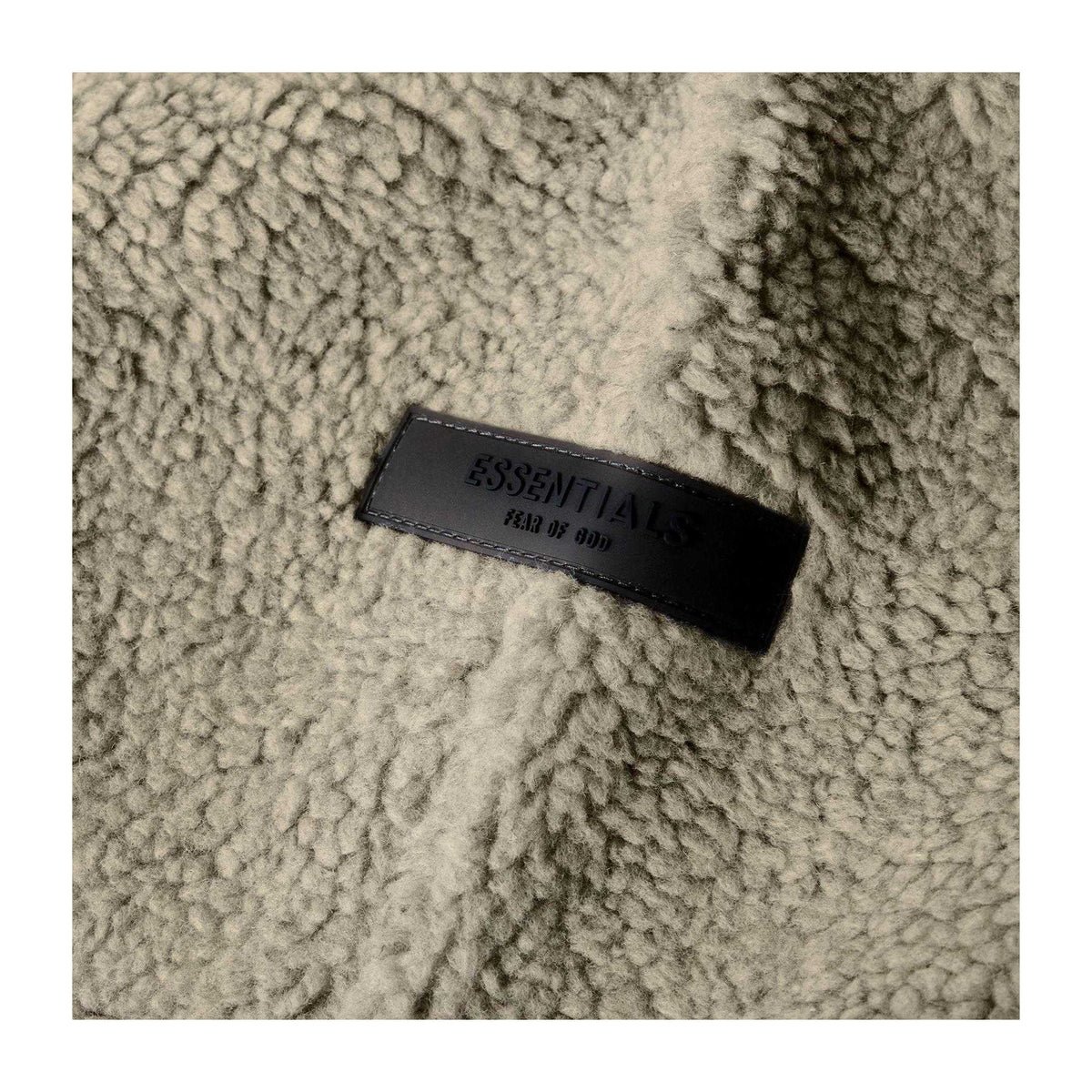 Oatmeal Grey - Side - Fear Of God Essentials Mens Fleece Open Hem Relaxed Fit Jogging Bottoms