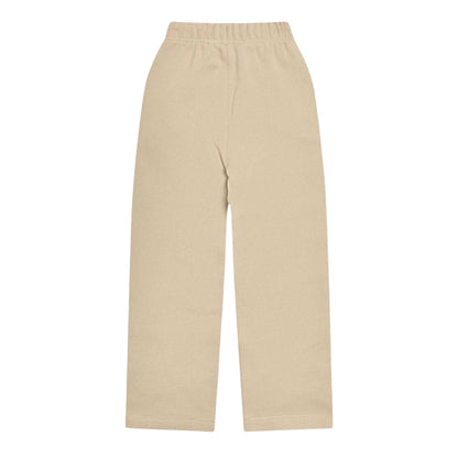 Wheat - Back - Fear Of God Essentials Childrens-Kids Fleece Relax Relaxed Fit Jogging Bottoms