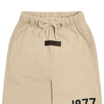 Wheat - Side - Fear Of God Essentials Childrens-Kids Fleece Relax Relaxed Fit Jogging Bottoms