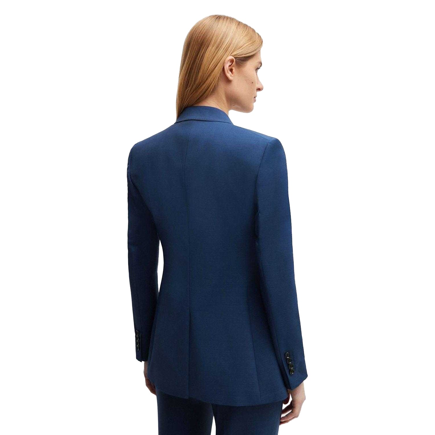Blue - Back - Boss Womens-Ladies Jacketa2 Regular Jacket