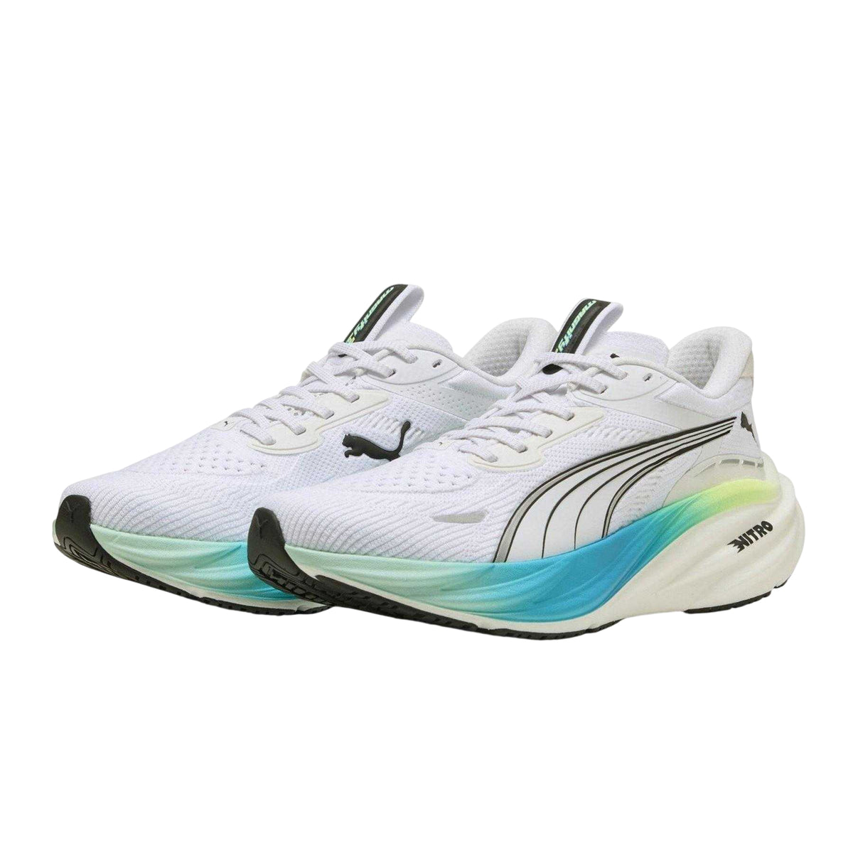 White - Pack Shot - Puma Womens-Ladies Magnify Nitro 3 Trainers