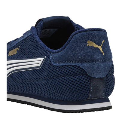 Blue - Back - Puma Mens Track Suede Trainers