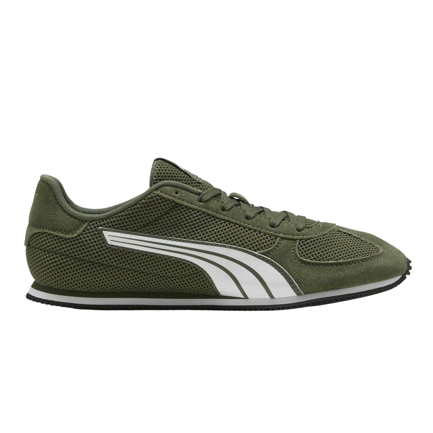 Green - Front - Puma Mens Track Suede Trainers
